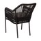 Merrick Lane Magnolia Outdoor Furniture Sets 2 Piece All-Weather Woven Patio Chairs With Cushions